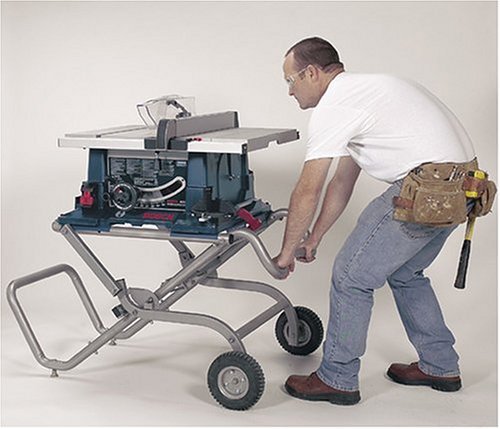 Bosch 4000-09 Worksite 15 Amp 10-Inch Benchtop Table Saw with Gravity Rise Wheeled Stand