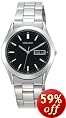 Seiko Men's Dress Silver-Tone Watch  