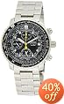 Seiko Men's Flight Alarm Chronograph Watch #SNA411