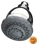 Culligan WSH-C125 Wall-Mount 10,000 Gallon Capacity Filtered Showerhead, Chrome Finish