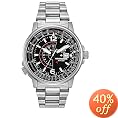Citizen Eco-Drive Men's Nighthawk Stainless Steel Watch #BJ7000-52E