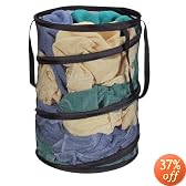 Household Essentials 2026 Pop-Up Hamper with Black Polyester Mesh Bag