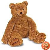 Melissa & Doug Jumbo Brown Teddy Bear - Plush 