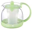 iwaki パイレックス レンジのポット・お茶 茶こし付き グリーン 640ml 854-G1