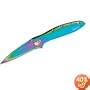 Kershaw Ken Onion Rainbow Leek Folding Knife with Speed Safe