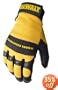 Dewalt DPG22L Premium Grain High Dexterity Deerskin Leather Work Glove with Palm Spandex Back Velcro Wrist, Large