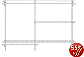 Rubbermaid Configurations 3-to-6-Foot Classic Custom Closet Kit