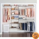 Rubbermaid Configurations 4-to-8-Foot Deluxe Custom Closet Kit