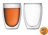 Bodum Pavina 12-Ounce Double-Wall Thermo Glasses (Cooler/Beer), Set of 2