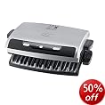 George Foreman 12205 Next Grilleration Health Grill with sloped grill design and removable plates