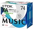 TDK 録音用CD-R XA 74min インクジェットプリンタ対応 10枚パック CD-RXA74PWX10S
