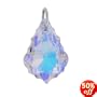 Sterling Silver Multi Faceted Swarovski Crystal Pendant