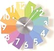 I.D.E.Ainternational Card Wall Clock 掛け時計 カラフル LCW030-Colorful 2190186