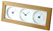 I.D.E.Ainternational ウッド温湿時計 置き時計 ナチュラルブラウン  LDS010-NW 4190060