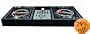 Odyssey CBM10E Carpeted Dj Coffin For A 10 Mixer And 2 Turntables In Battle Position With Surface Mount Hardware