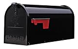 Solar E1100B00 Group The Elite Premium Black Steel Mailbox