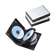 ELECOM DVDトールケース7枚収納 3枚パック ブラック CCD-DVD10BK