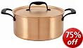 Marco Pierre White Copper 24cm Casserole + Lid