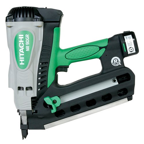 Hitachi NR90GR Round Head 2-Inch to 3-1/2-Inch Cordless Gas Framing Nailer