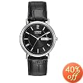 Citizen Eco-Drive Men's Black Leather Watch