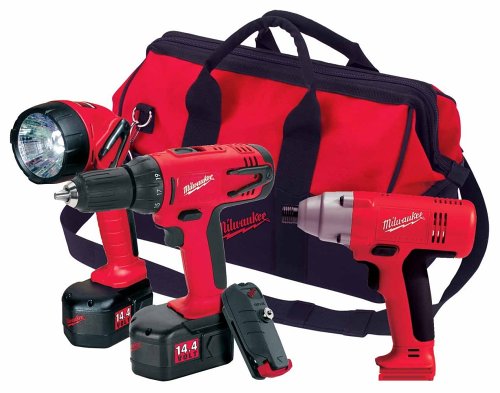 Milwaukee 0919-22 14.4-Volt Ni-Cad Cordless 2-Tool Combo Kit