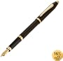 Cross Century II Black Fountain Pen with 23 Karat Gold Plated Appointments and 23 Karat Gold Plated Nib - Medium (2509-MF)