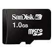SANDISK microSD 1GB Transflash 携帯メモリー SDSDQ-1024 Motorola M1000 SDカードアダプター付属