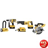 DEWALT DCX6401 36-Volt Lithium Ion Cordless Hammerdrill/Circ/Recip/Floodlight Combo Kit with NANO Technology