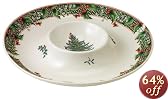 Spode Christmas Tree 2006 Annual Star Border Chip-N-Dip Dish