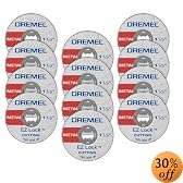 Dremel EZ456B 1 1/2-Inch EZ Lock Rotary Tool Cut-Off Wheels For Metal - 12 pieces
