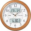 CASIO (カシオ) 掛け時計 WAVE CEPTOR ウェーブセプター 電波時計 カレンダー表示 温度表示 湿度表示 ITM-720NJ-7JF