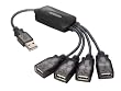 ELECOM USB HUBケーブル U2H-M4BGT