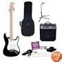 Fender Starcaster Pak with Amp, Stand, Cord, Strap, Strings, Tuner, Gigbag, and Picks - Black