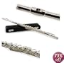 Conductor Sterling Silver Plated Flute w/ Deluxe Leather Case, 1 Year Warranty