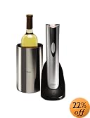 Oster 4208 Inspire Electric Wine Opener with Wine Chiller, Stainless Steel