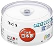 太陽誘電 That's DR-C12WPY30BA DVD-Rビデオ用 8倍速 30枚スピンドルケース プリンタブル 白