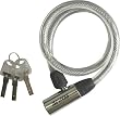 J&C JC-005W シルバー 本体アルミワイヤー錠 12X650mm