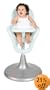 Boon Flair Pneumatic Pedestal Highchair - Frosty Blue and White