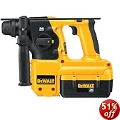 DEWALT DC233KL 36-Volt Lithium Ion Cordless 1-inch SDS Rotary Hammer Kit with NANO Technology