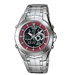  Casio Men's Ana-Digi Edifice Thermometer Bracelet Watch 