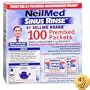 Sinus Rinse Regular Mixture Packets - Relieves Allergies & Sinus Symptoms, 100 salt premixed packets,(NeilMed)