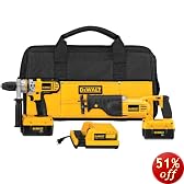 DEWALT DCX6210 36-Volt Lithium Ion Cordless Hammerdrill/Reciprocating Saw Combo Kit with NANO Technology
