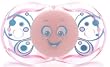 RaZbaby Keep-it クリーンおしゃぶり ピンクバタフライ