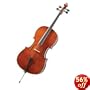 Cecilio CCO-200 4/4 Size Handmade All Solid Wood Cello Outfit