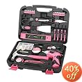 Apollo 135-Piece Pink Tool Kit