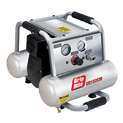 Grip-Rite GR152CM 8 Amp 2 Horsepower 2 Gallon Oil-Free Twin Pontoon Compressor