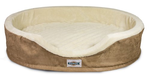 heated dog bed with orthopedic foam