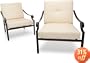 Strathwood Falkner Lounge Deep Seat Arm Chair, Set of 2