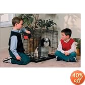 Midwest Life Stages Double-Door Folding Metal Dog Crate, 24 Inches by 18 Inches by 21 Inches