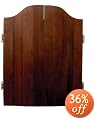 DMI Convexed Solid Cherry Wood Dartboard Cabinet